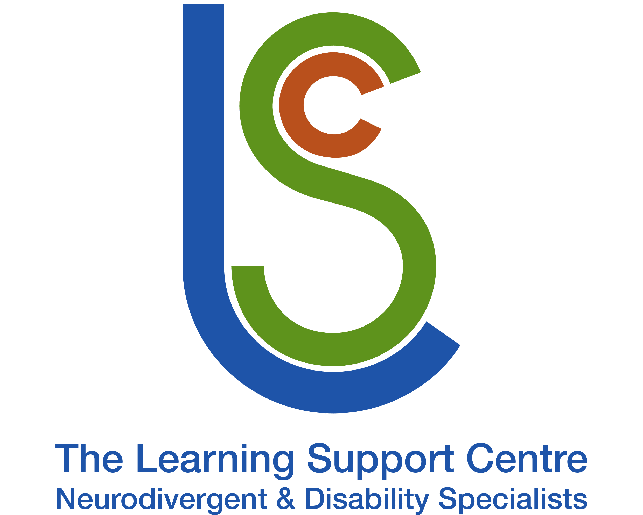 The Learning Support Centre logo with the words 'Neurodivergent and Disability Specialists'